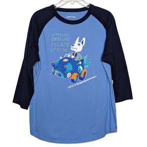 SPORT-TEK 32nd Annual Houston Art Car Parade Visionary Art Tshirt Blue Tee‎ sz L